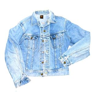 Lee Denim: Vintage 80’s Jean Trucker Jacket: Well Loved and Worn in